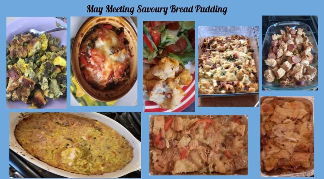 Savoury Bread Pudding made by members