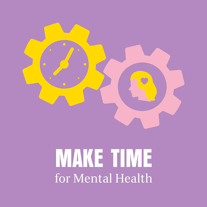 Make time for mental health logo